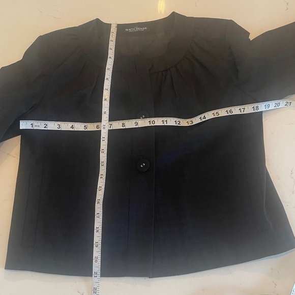 Your Sixth Sense Black Lightweight Swing Jacket Size Medium - Picture 4 of 8